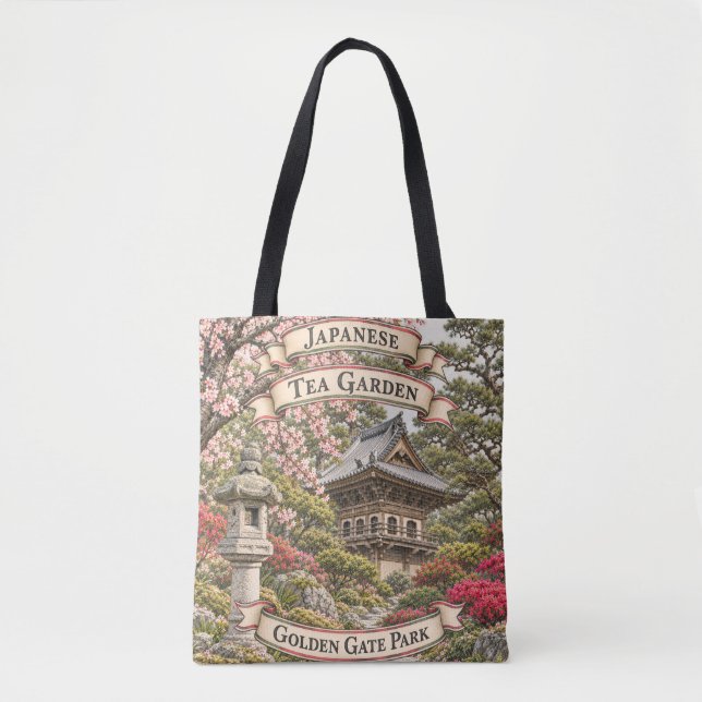 Sac à main du jardin de thé japonais (Devant)