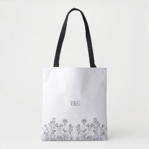 Sac à main élégant à motif botanique floral