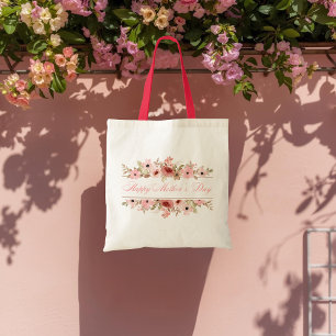 Sac à main élégant en aquarelle de fleurs roses