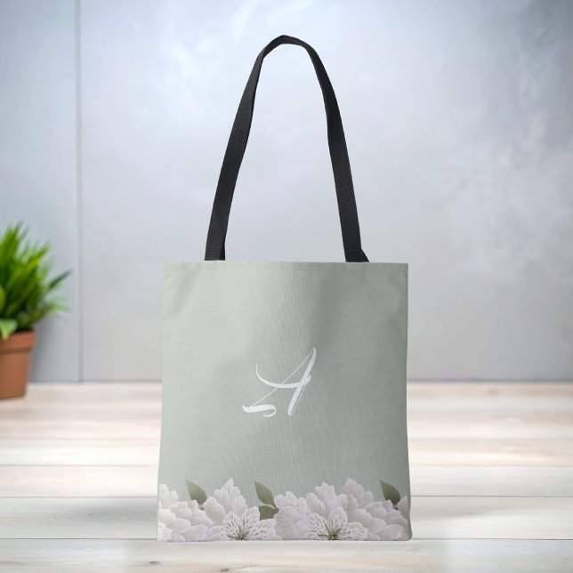Sac à main élégant en vert sauge avec dentelle flo (Créateur téléchargé)