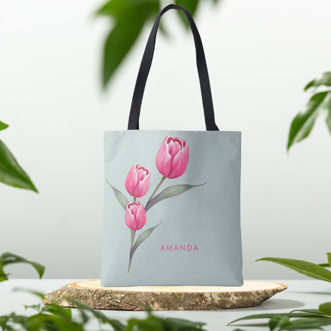 Sac à main élégant floral vert chic tendance éléga (Créateur téléchargé)
