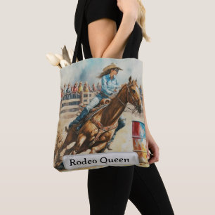 Sac à main en aquarelle Cowgirl reine de rodéo de 