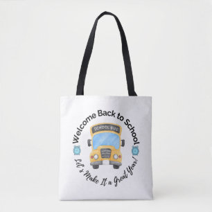 Sac à main en aquarelle pour bus scolaire