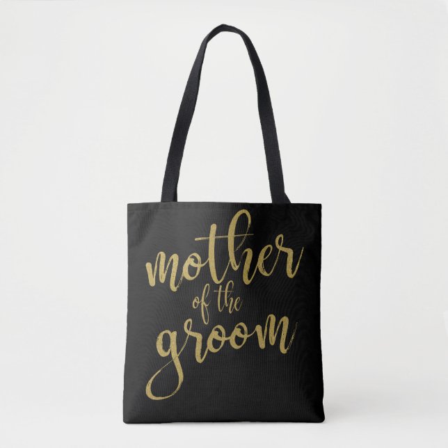 Sac à main en calligraphie dorée pour la mère du m (Devant)