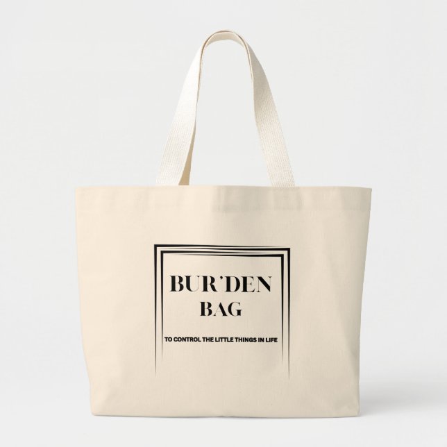 SAC À MAIN EN COTON NATUREL MODERNE POUR FEMME BUR (Devant)