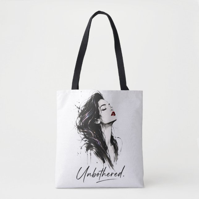 Sac à main en coton « Unbothered. Minimalist State (Devant)