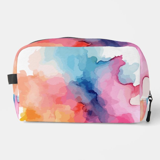 Sac à main en coupe et couture avec impression aqu (Recto)