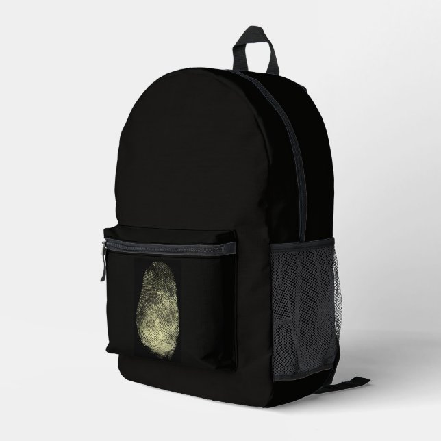 Sac à main en duffle à boucle inversée d'empreinte (Coin arrière droit)