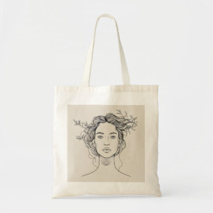 Sac à main en ligne art botanique femme Portrait