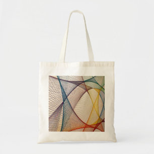Sac à main en toile abstraite géométrique