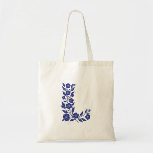 Sac à main en toile avec monogramme en lettre L fl