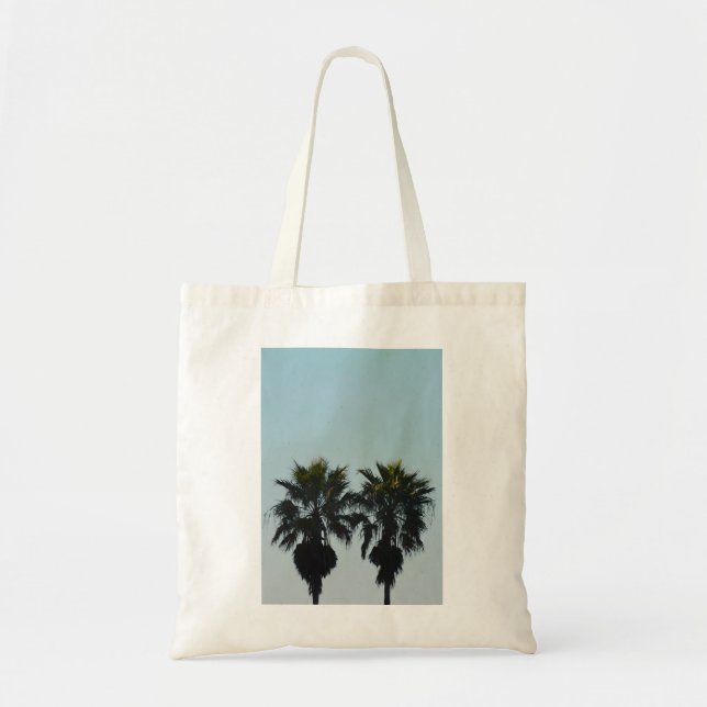 Sac à main en toile de palmiers d'été (Devant)
