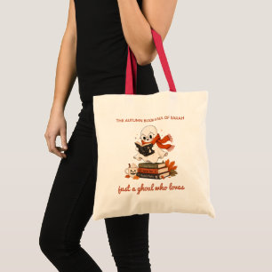 Sac à main en toile personnalisé avec un fantôme m
