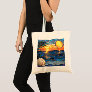 Sac à main en verre teinté Sunset Ocean