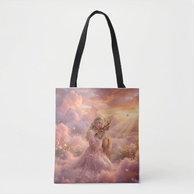 Sac à main Enchanteresse Princesse & Cerf (Devant)