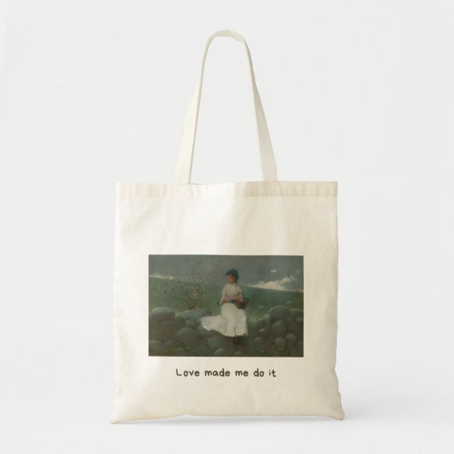 Sac à main esthétique « L'amour m'a fait le faire  (Devant)