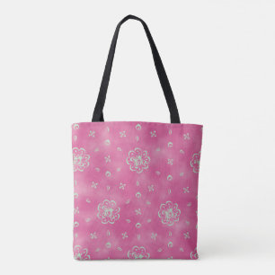 Sac à main ethnique moderne rose rouge à motif man