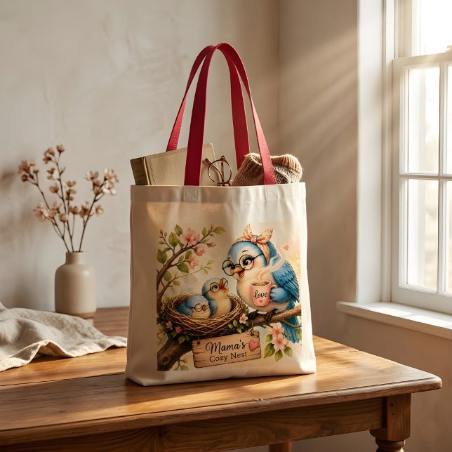 Sac à main Famille d'oiseaux confortable (Créateur téléchargé)