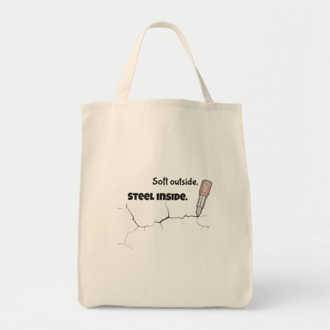 Sac à main Femmes Inspirantes - Citation de Force  (Devant)