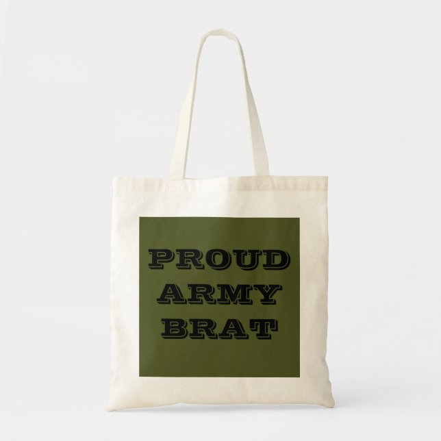 Sac à main Fier Brat de l'armée (Devant)