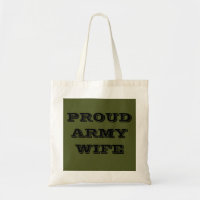 Sac à main Fière épouse de l'armée