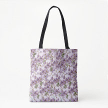 Sac à main fleur pourpre inspiré de la nature