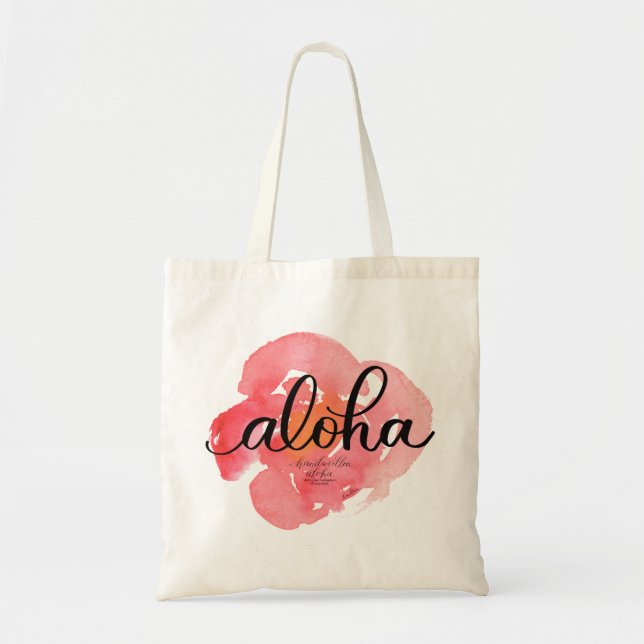 Sac à main fleuri abstrait joli Aloha (Devant)