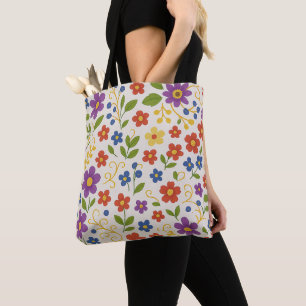 Sac à main fleuri coloré
