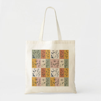 Sac à main fleuri en patchwork botanique vintage