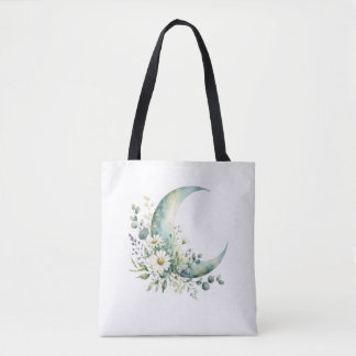Sac à main Fleurs sauvages au clair de lune, aquar