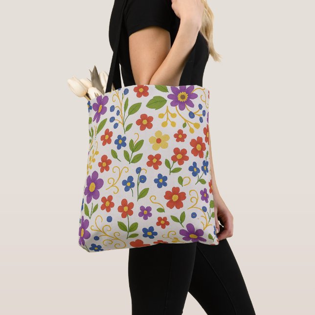 Sac à main floral coloré (De près)