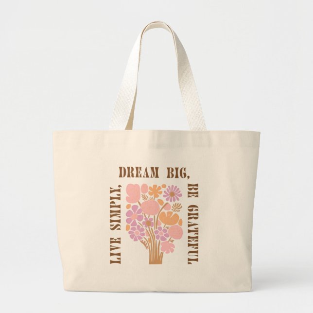 Sac à main floral esthétique et motivant (Devant)