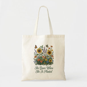 Sac à main floral   Papillon de tournesol de jardi