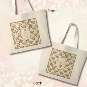 Sac à main floral personnalisé pour enseignant • N