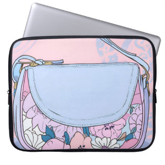 Sac à main floral rose lavande chic en bandoulière
