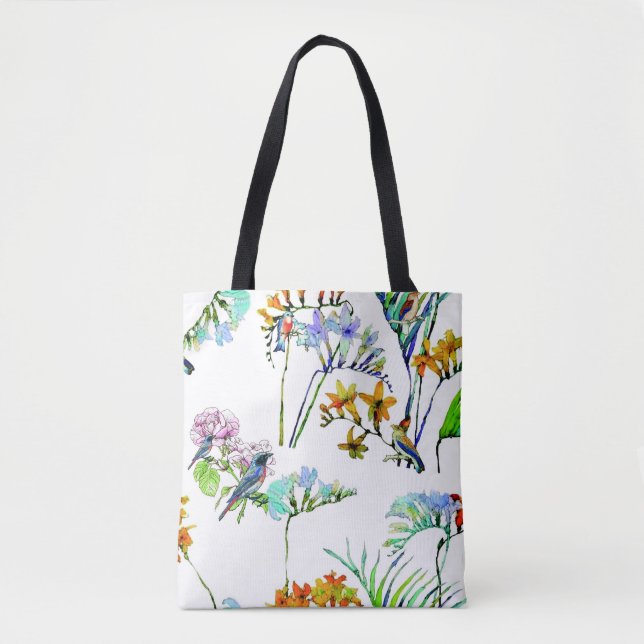 Sac à main flore et faune tropicale (Devant)