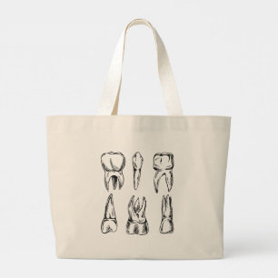 Sac à main géant en toile dentaire anatomie des de