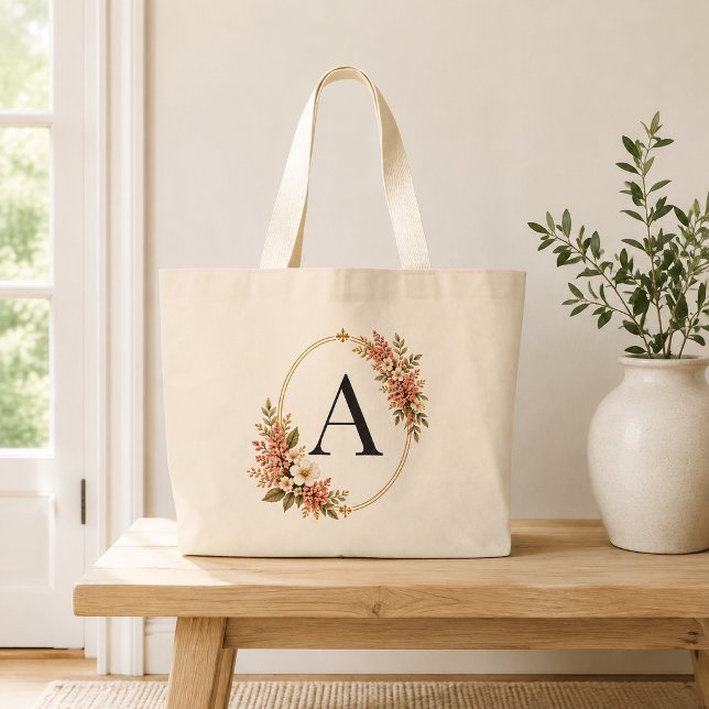 Sac à main géant personnalisé avec monogramme flor (Créateur téléchargé)