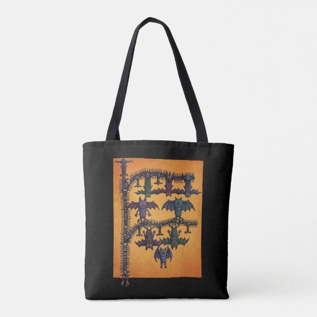 Sac à main gothique à chauves-souris entrelacées p (Dos)