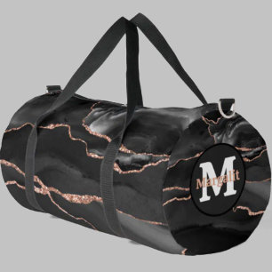 Sac à main grand format en agate paillettes or ros