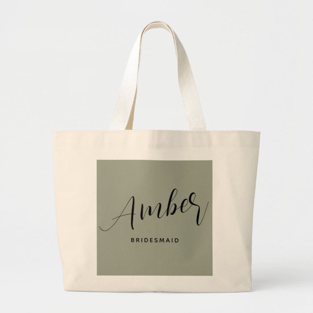 Sac à main grande capacité avec nom de demoiselle  (Devant)