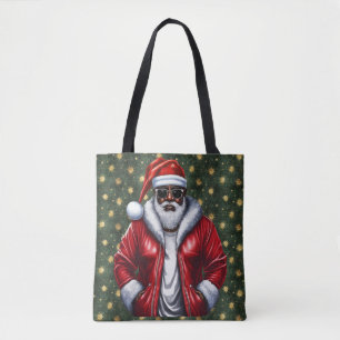 Sac à main grande épaule Santa noir unique