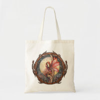 Sac à main grande taille Autumn Red Fantasy Fairy