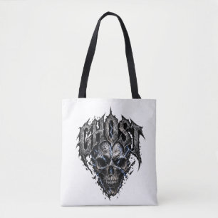 Sac à main graphique gothique Crâne Fantôme