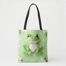 Sac à main grenouille en origami vert – Mignon ins