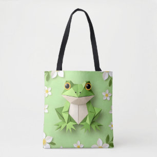 Sac à main grenouille en origami vert – Mignon ins
