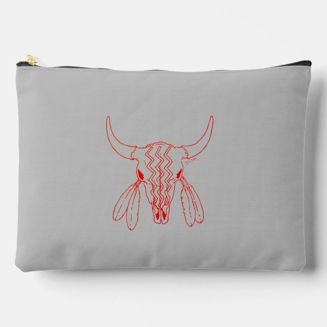 Sac à main gris danse fantôme rouge Buffalo (Recto)