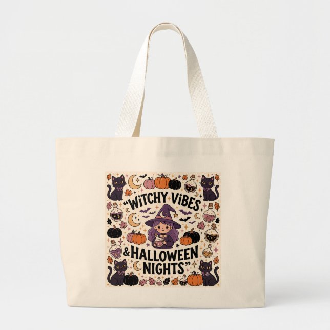 Sac à main Halloween de sorcière mignonne (Devant)