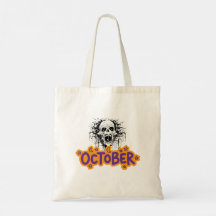 Sac à main Halloween d'octobre Crâne qui dégouline