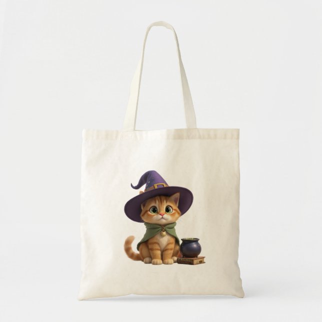 Sac à main Halloween en forme de chat orange roux  (Devant)